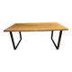 Solid wood table made by a craftsman.