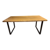 Table bois massif fait par un artisan
