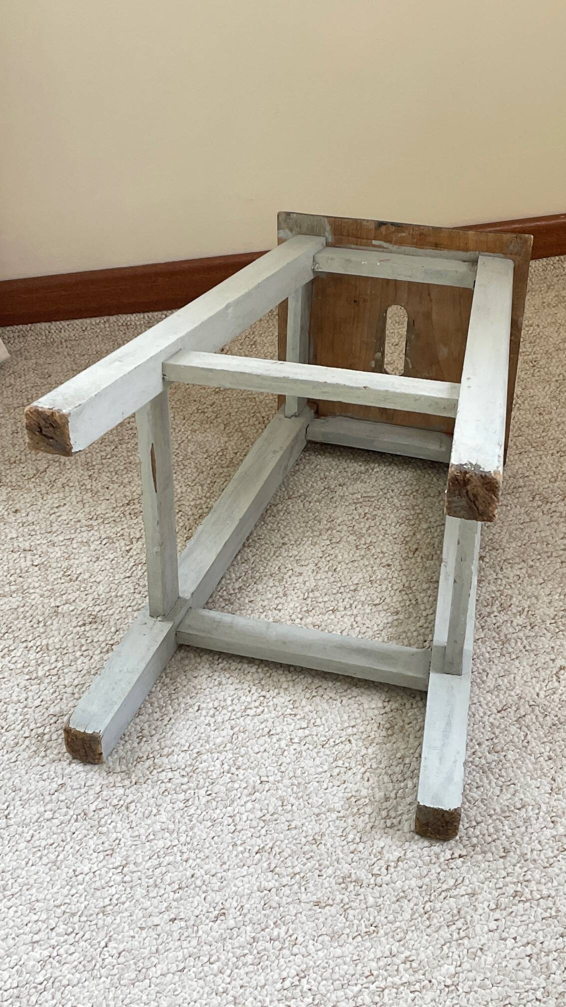 TABOURET Ancien BOIS Massif
