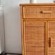 Buffet rotin vintage circa années 70
