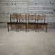 Lot de 4 chaises vintage en skaï