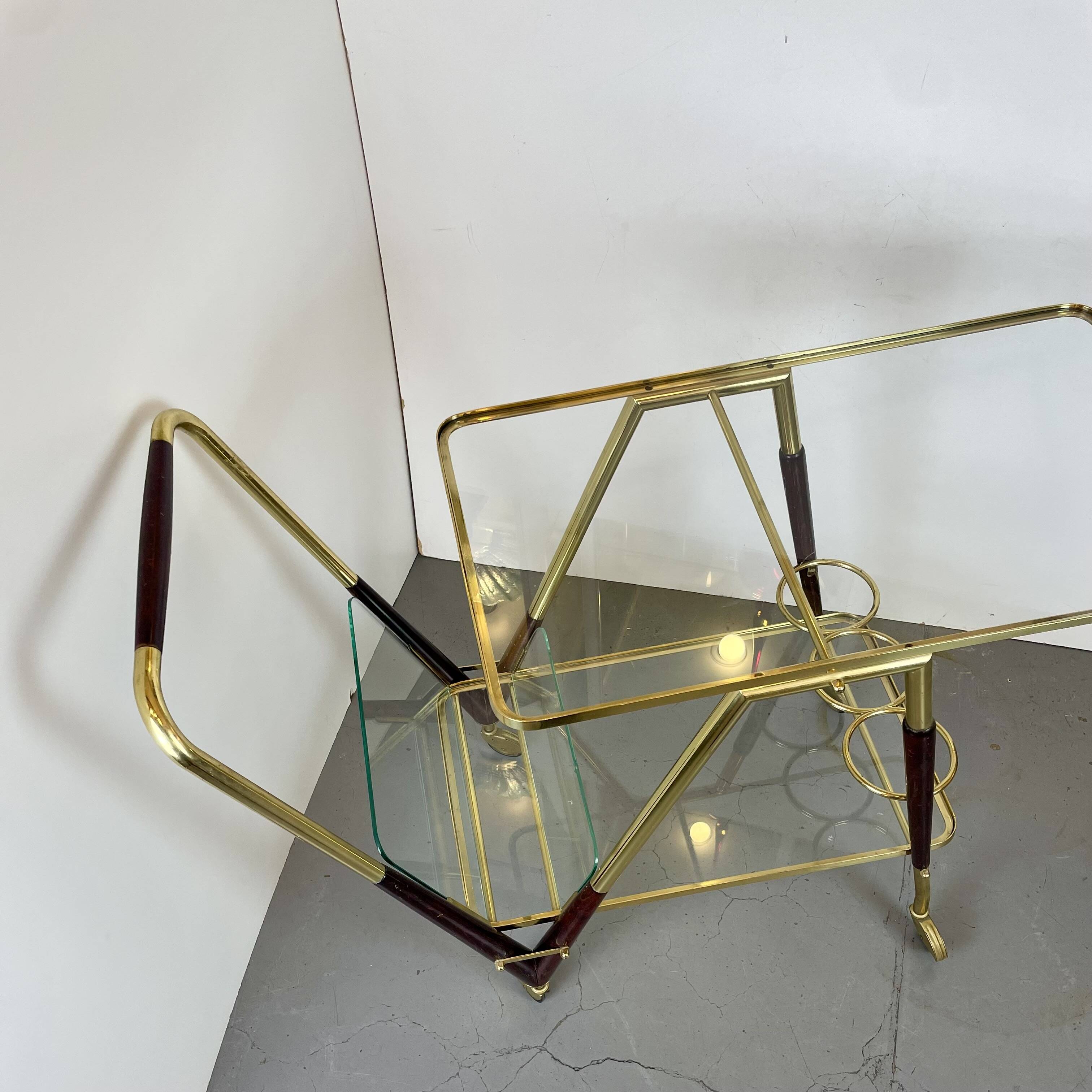 Bar Cart Trolley style Cesare Lacca, 1950’s