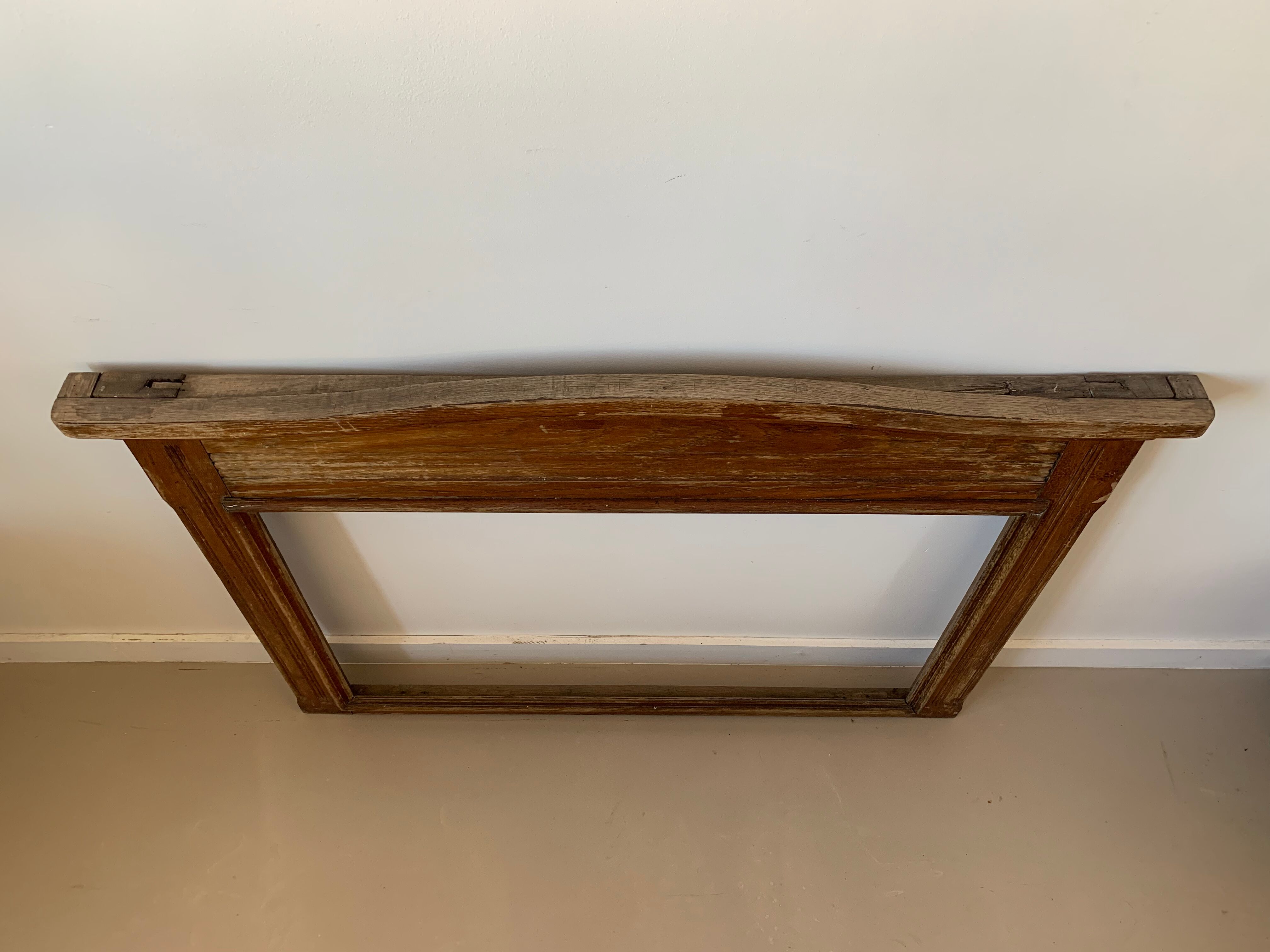 Old pedimented frame 107x78cm