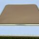 Mirror 1980 brass entourage dore modernist glass smokes 91x76cm