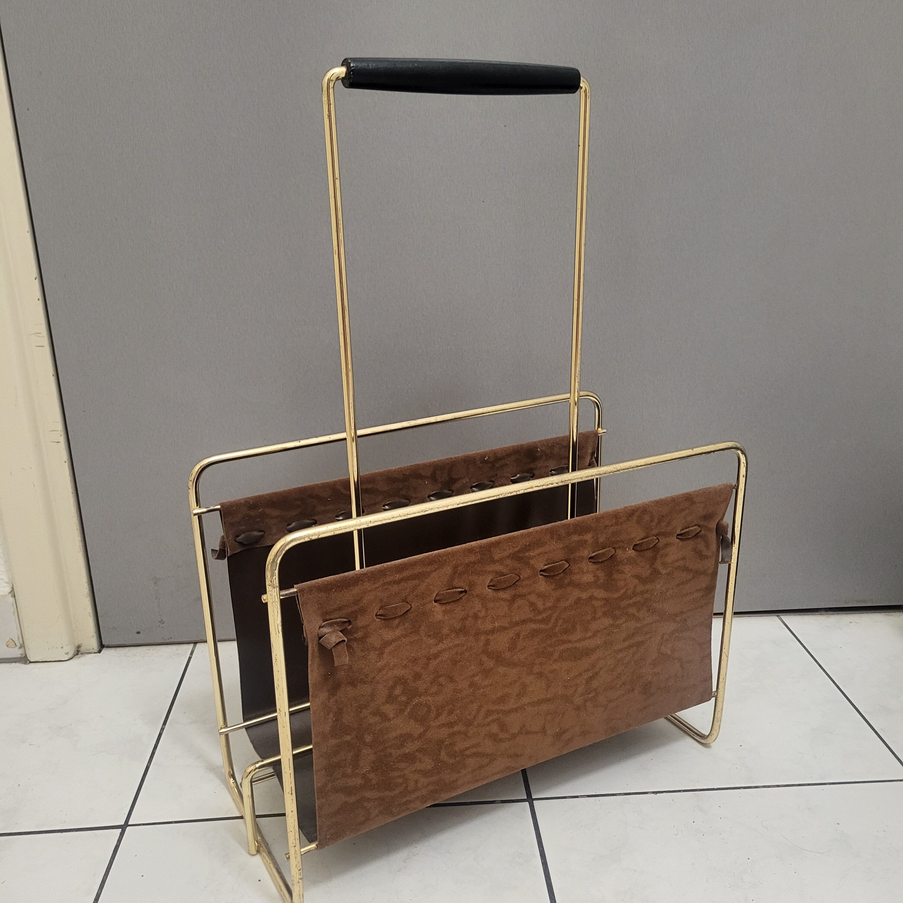 Magazine rack, newspapers, Voss, Germany, 1960s, 70s