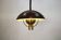 Fog and Morup Mid Century Modern Brass Pendant Lamp, Danish 1960s Brown XL