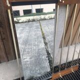 Hanging wall coat rack with vintage mirror 60s