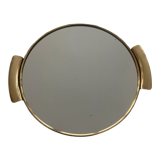Gilded brass top and Art Deco mirror