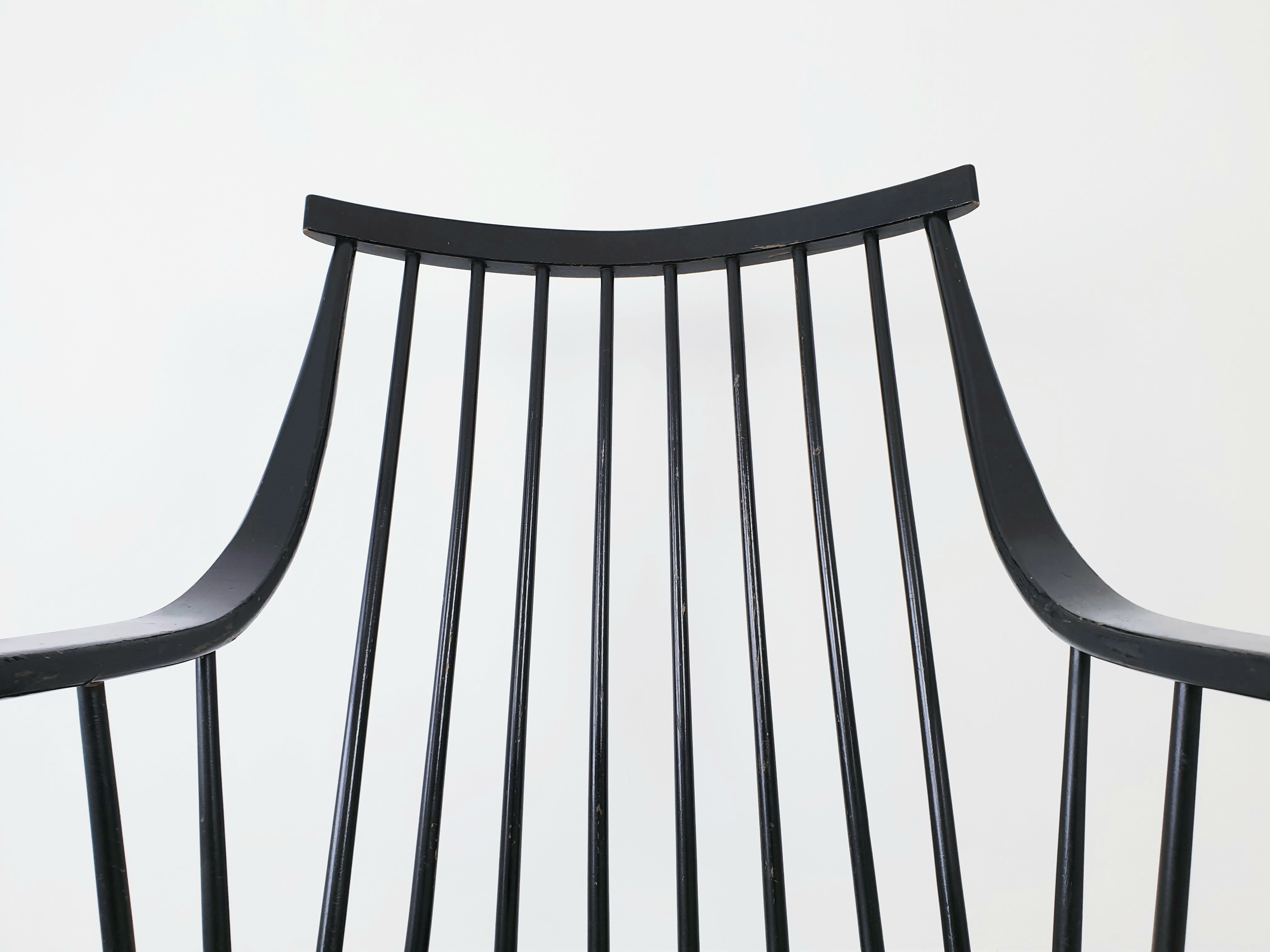 Scandinavian rocking black