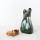 Ceramic jug, cubic shape, vintage