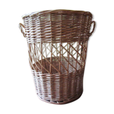 Wicker paper basket