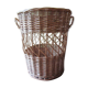 Wicker paper basket