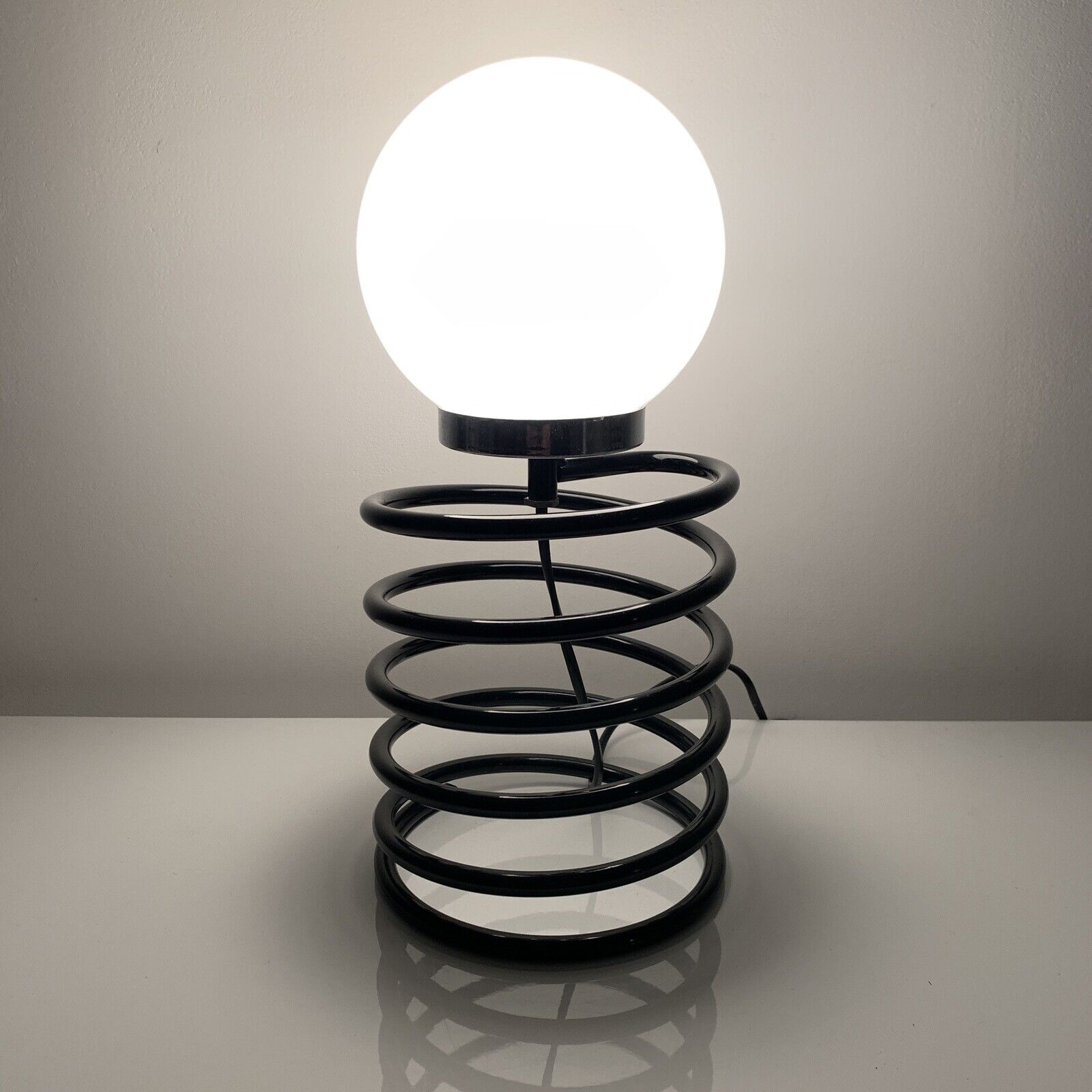 Vintage spring lamp black style Ingo Maurer Grand Modele
