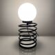 Vintage spring lamp black style Ingo Maurer Grand Modele