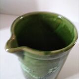 Glazed earthenware pitcher with bird motif - Haute Savoie