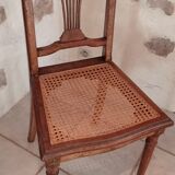 Chaise cannée art déco