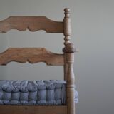 Sofa / Sculptural Danish modern three-seater Scandinavian bench, made by Hans Dau, 1950s.