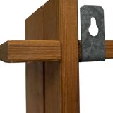 Vintage Wall shelf rack Pine wood 70s design