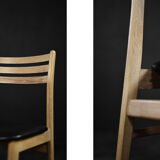 Chaises de salle à manger vintage en chêne moderne scandinave du milieu du siècle de Sax Møbelfabrik, années 1960, ensemble de 4