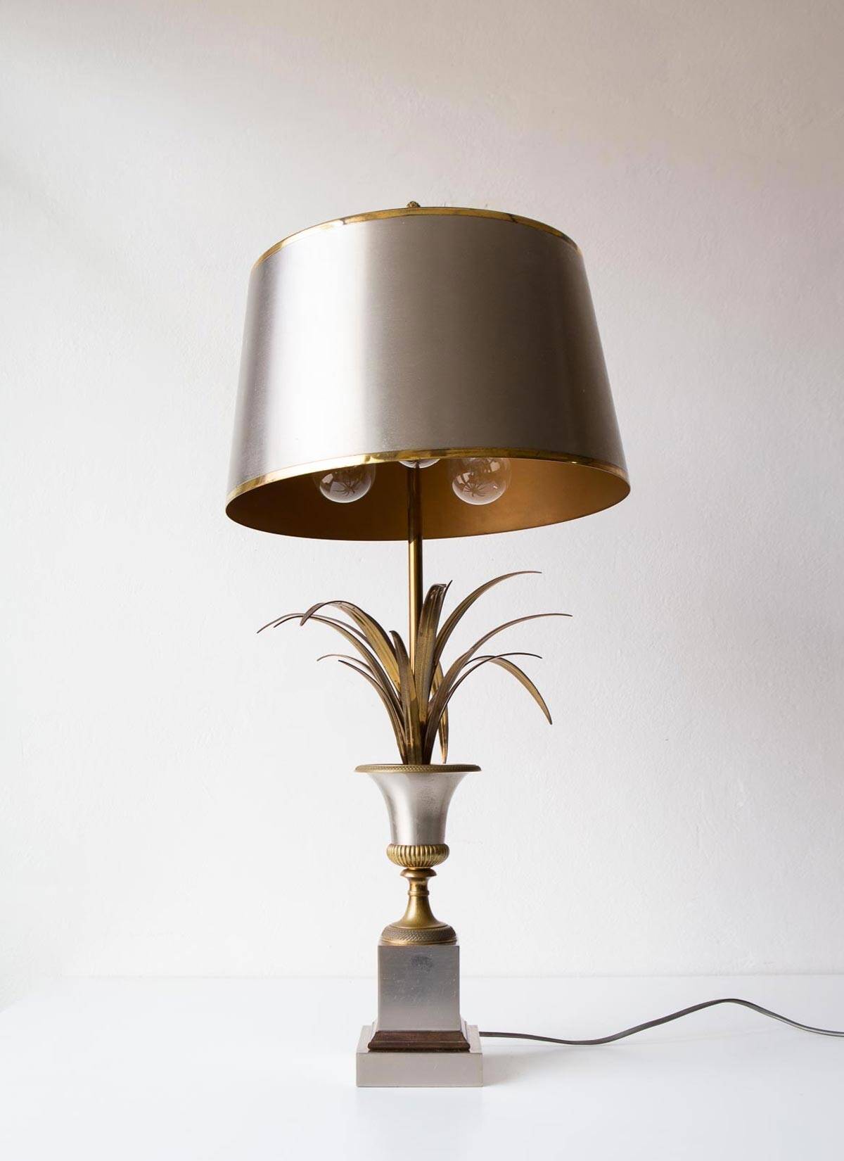 Large "Roseaux" table lamp by Maison Charles