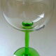Suite de six verres à vin du Rhin en cristal