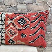 Housse de coussin Kilim berbère vintage : Coussin en laine marocaine