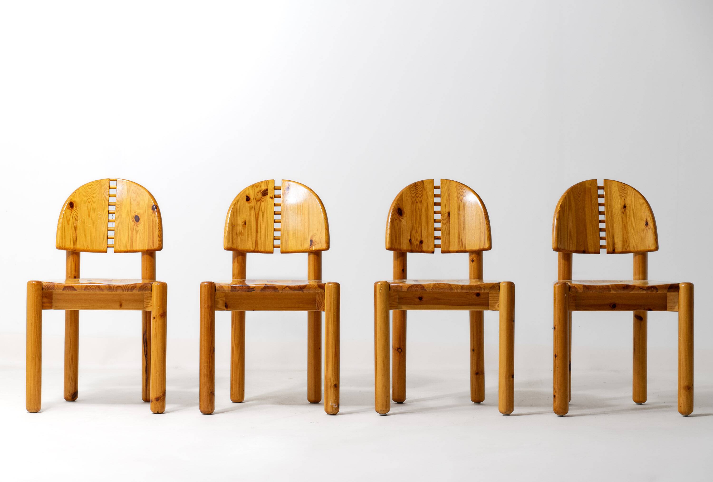Chaises de salle à manger en pin par Rainer Daumiller