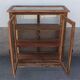 Antique wooden display cabinet with 2 doors