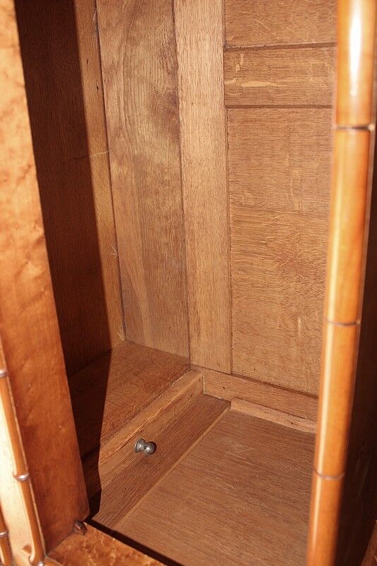 Armoire De Poupée En Bois Et Bambou – Vintage Française – Très Bon état