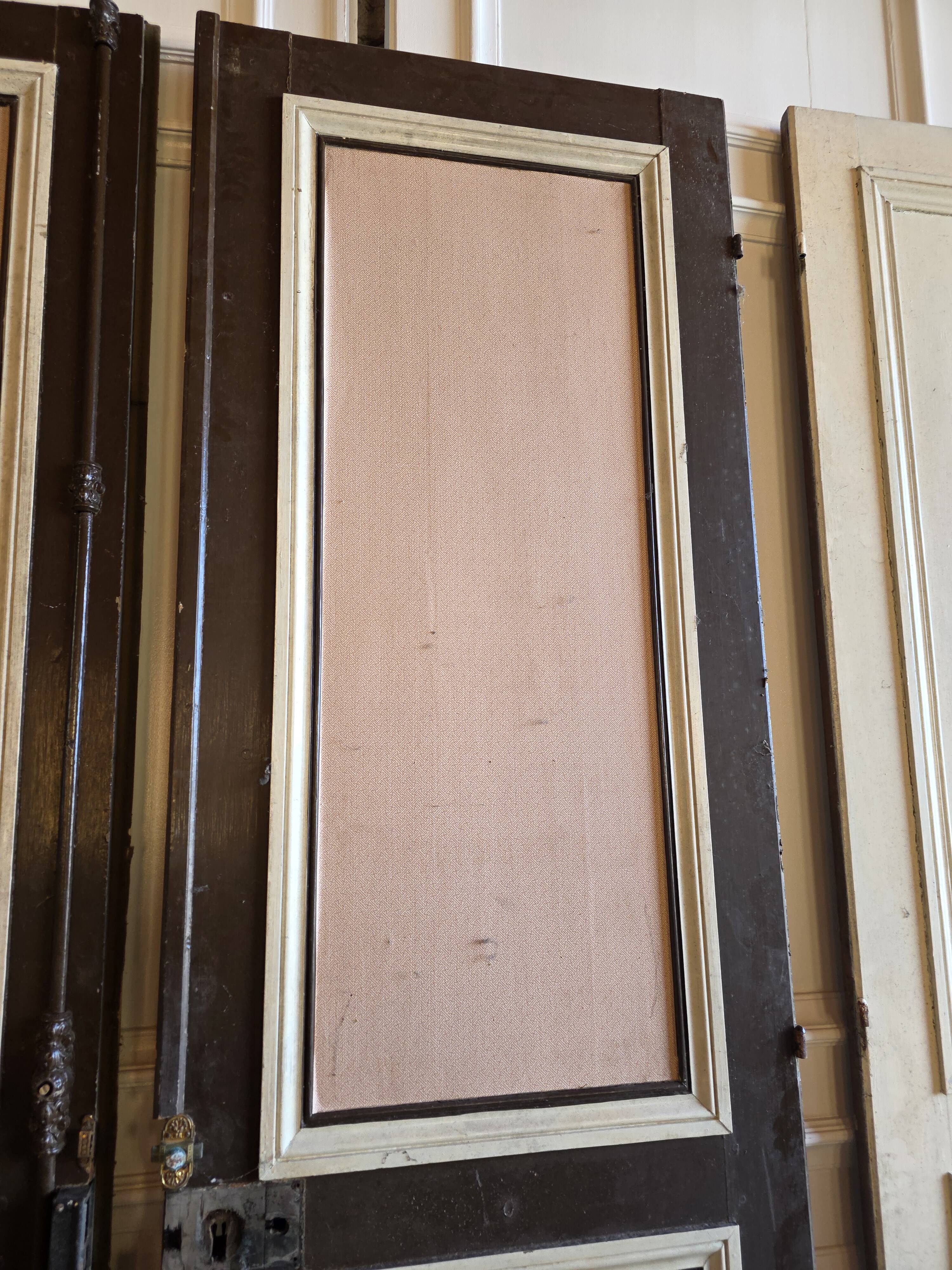 3 paires de portes de séparation du XIXème s.