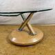 Vintage Tokyo Twist Swivel Coffee Table – Extendable Glass Top Stylish