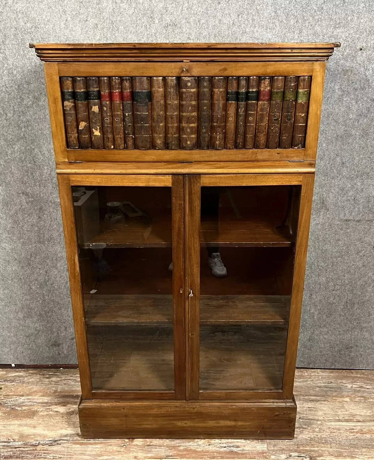 Notary's bookcase with hidden secret secretary, Napoleon III period