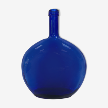 Carafe / vase / lady-jeanne in cobalt blue glass