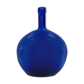 Carafe / vase / dame-jeanne en verre bleu cobalt