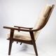 Fauteuil en chêne Hans J. Wegner fabriqué par Getama 60