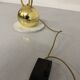 Rhubarb leaf floor lamp brass design Tomaso Barbi Italy an70