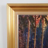 Painting „The Autumn Forest”, Scandinavian design, 1960s
