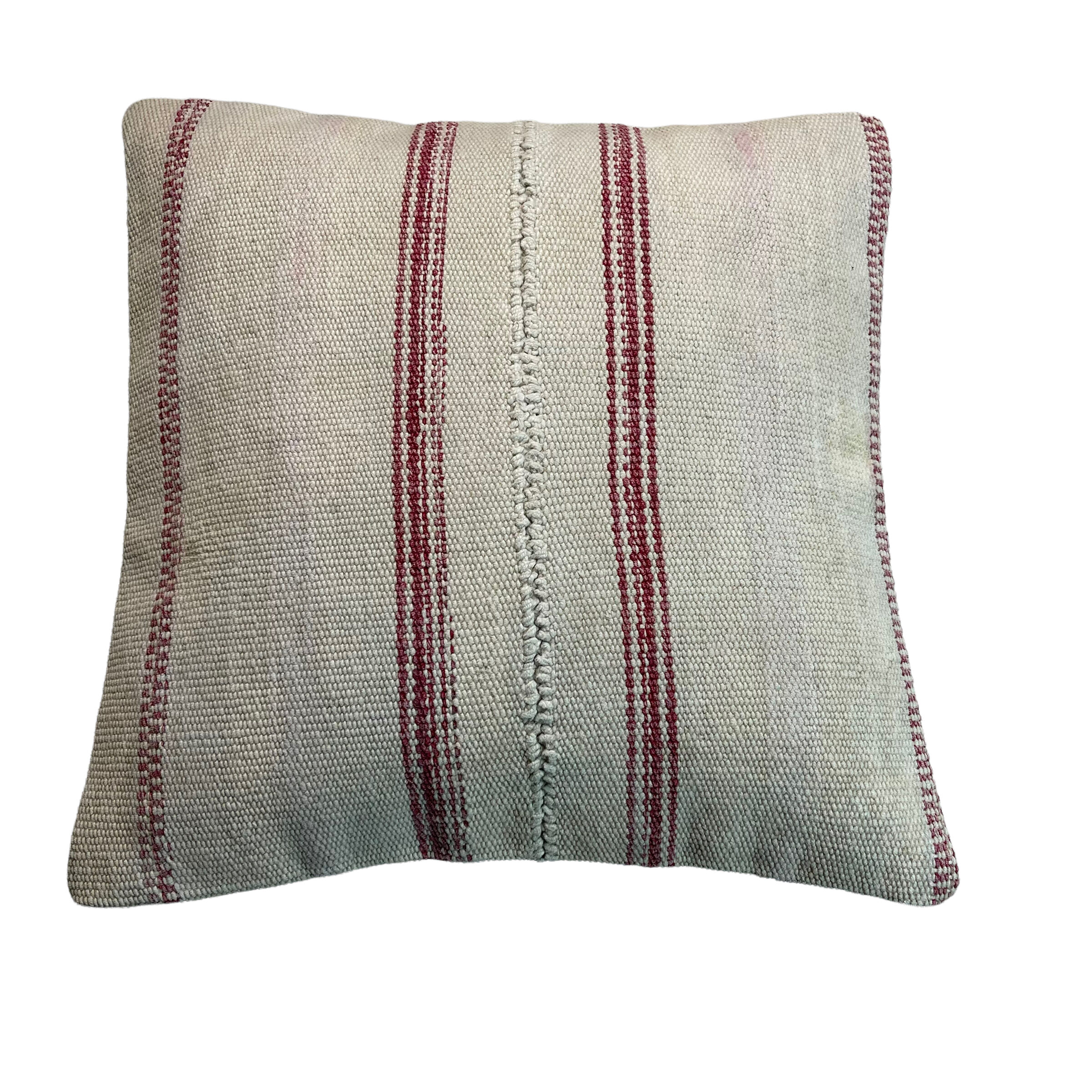 Vintage turkish kilim cushion cover, 40 x 40 cm