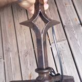 Forged iron lamp - circa 1970