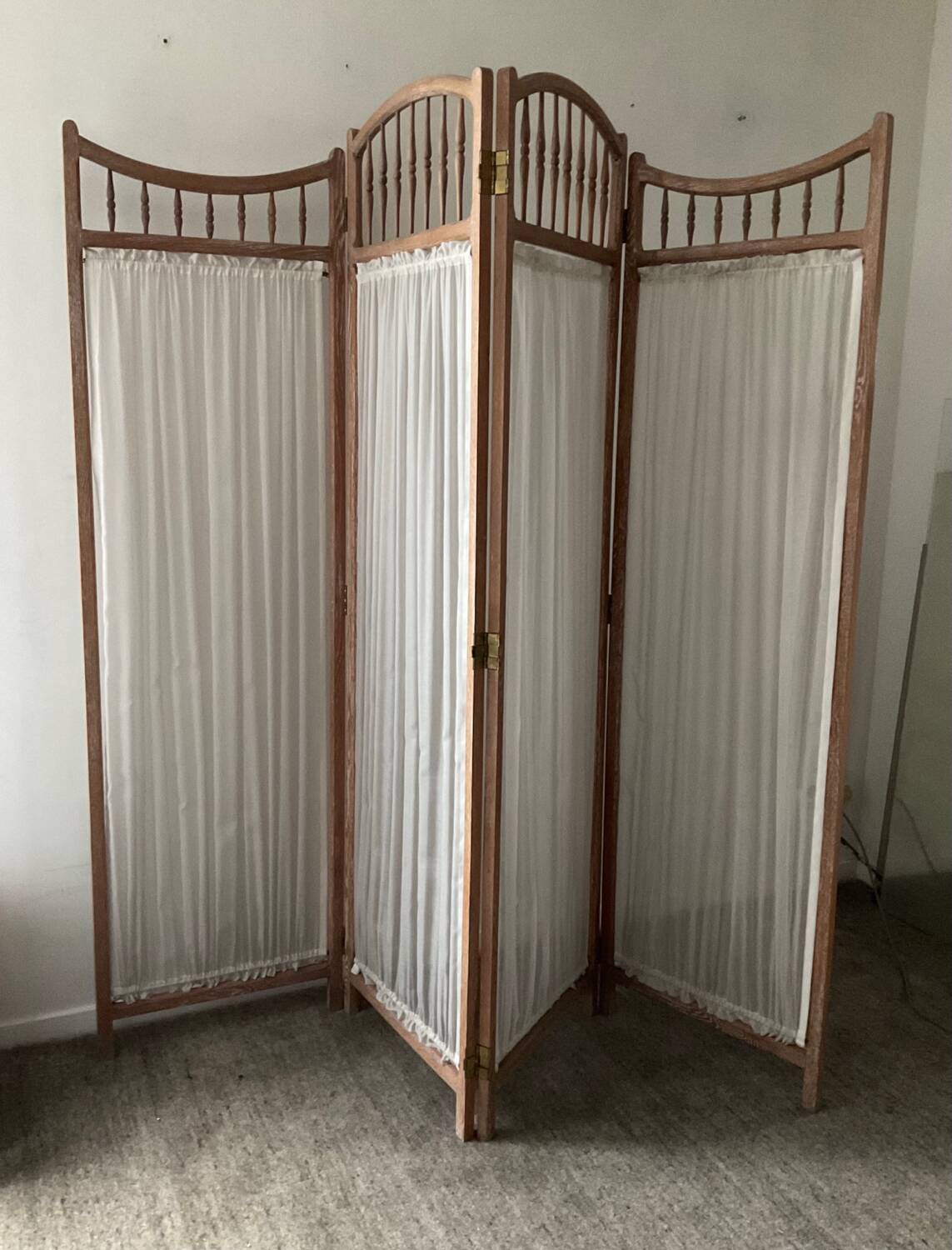 Vintage weathered wooden screen