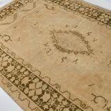 Oushak Handknotted Vintage Floor Rug