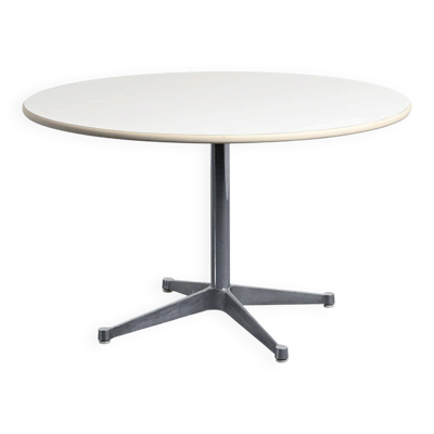 Table ronde par Charles et Ray Eames pour Herman Miller, circa 1970