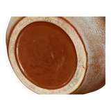 Brown painted earthenware pitcher