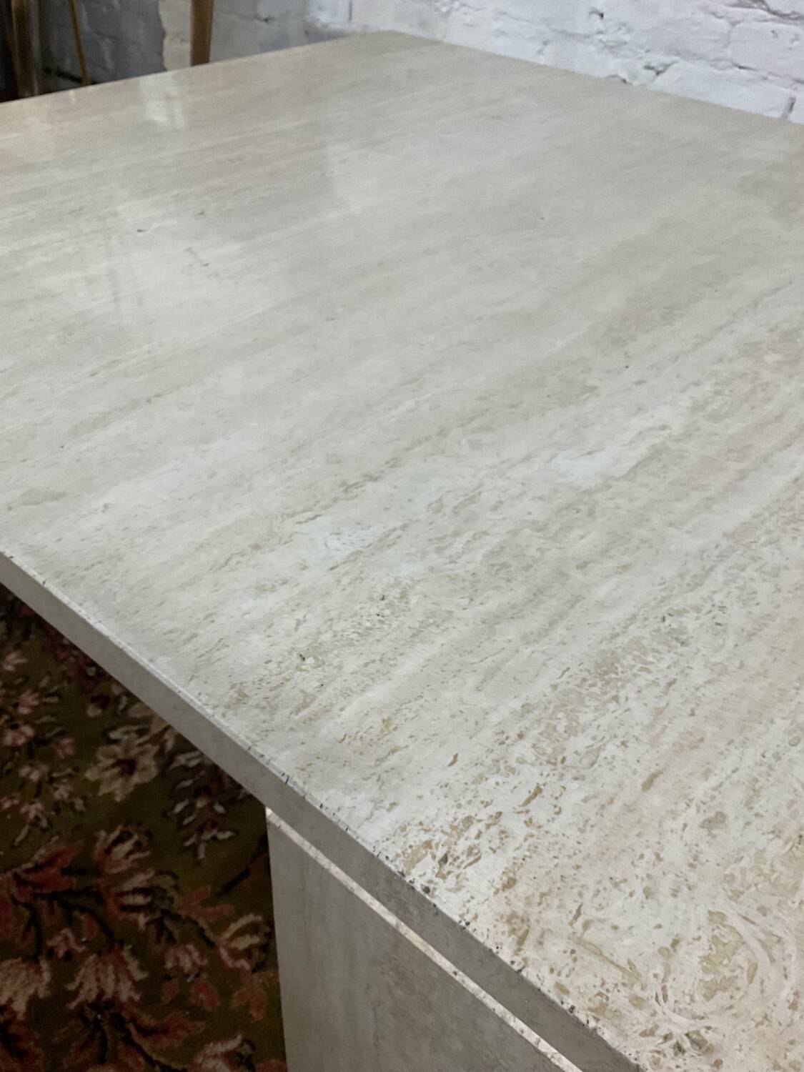 Travertine coffee table from the 70s