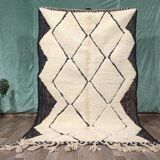 Traditional handmade pure wool Berber rug size 250x250 cm