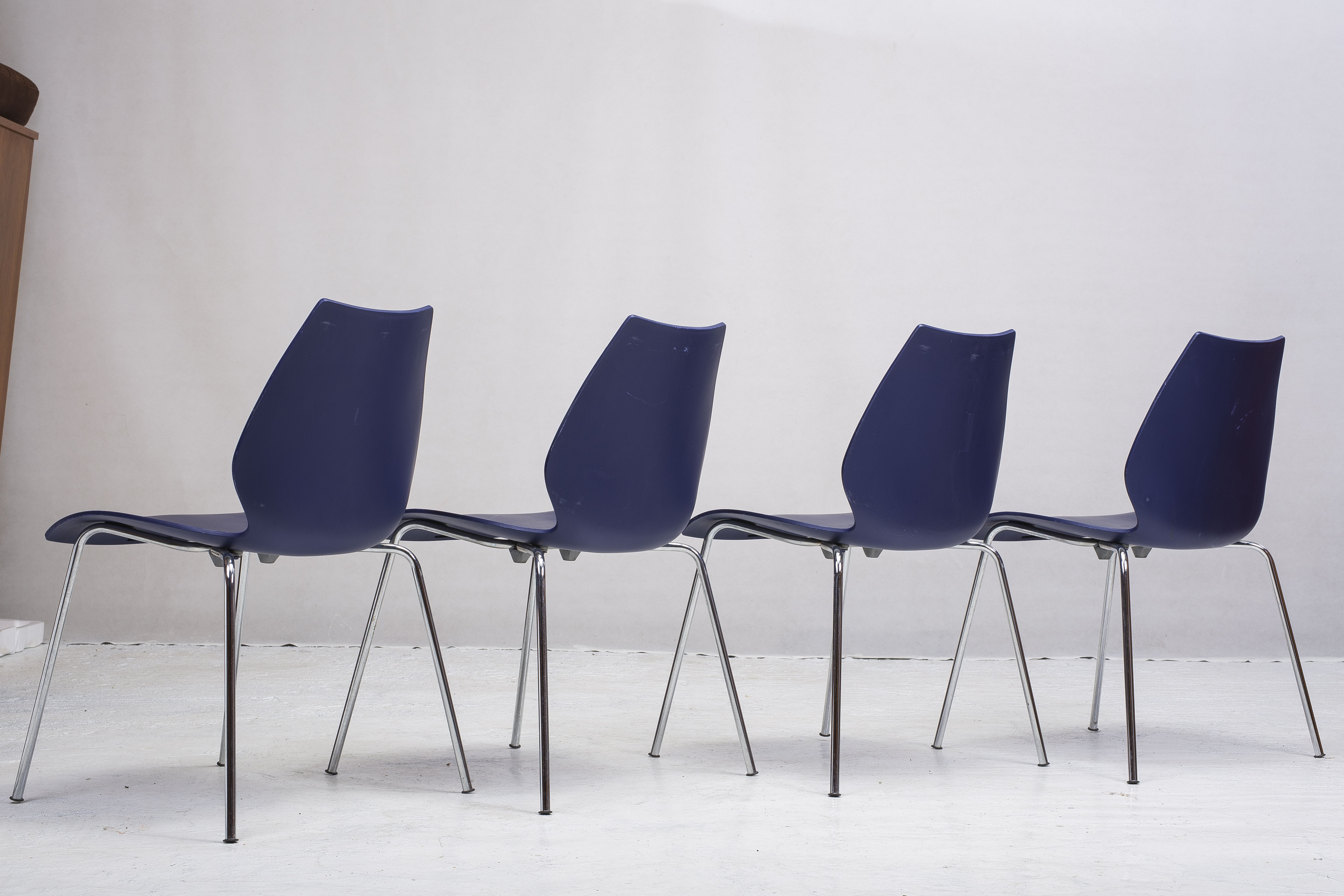 Chairs by Vico Magistretti for Kartell, 1980s, Set of 4