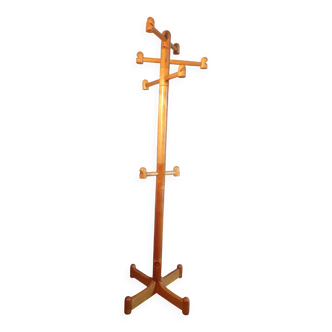 Portemanteau perroquet en pin 1980