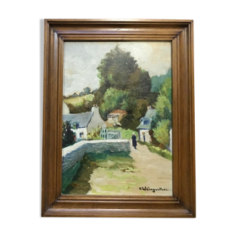 Table of the 1950s Breton village