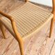 Fauteuil rare modèle 62 par Niels O. Møller en chêne, Danemark
