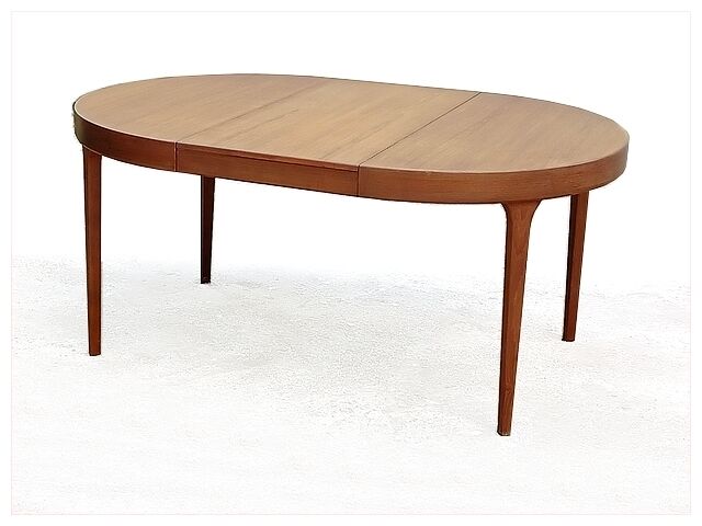 Danish round table by Oluf Th. Larsen Scandinavian teak vintage 1960